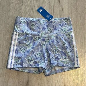 Adidas Originals Island Club Blue Floral Shorts